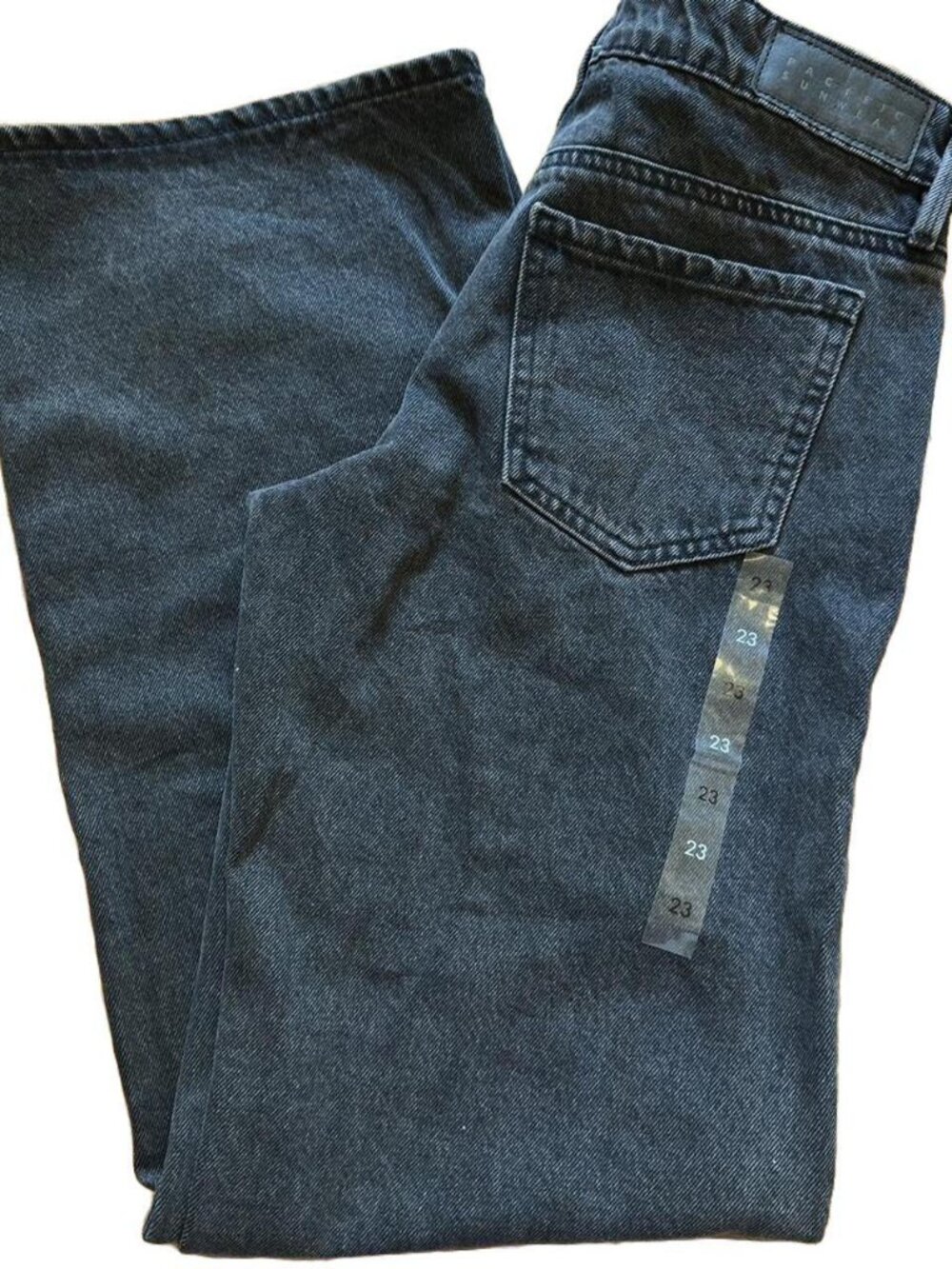 NWT PacSun Black Jeans Zoe Low Rise Girlfriend Wideleg
